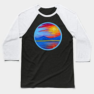 Sunset on the Beach Baseball T-Shirt